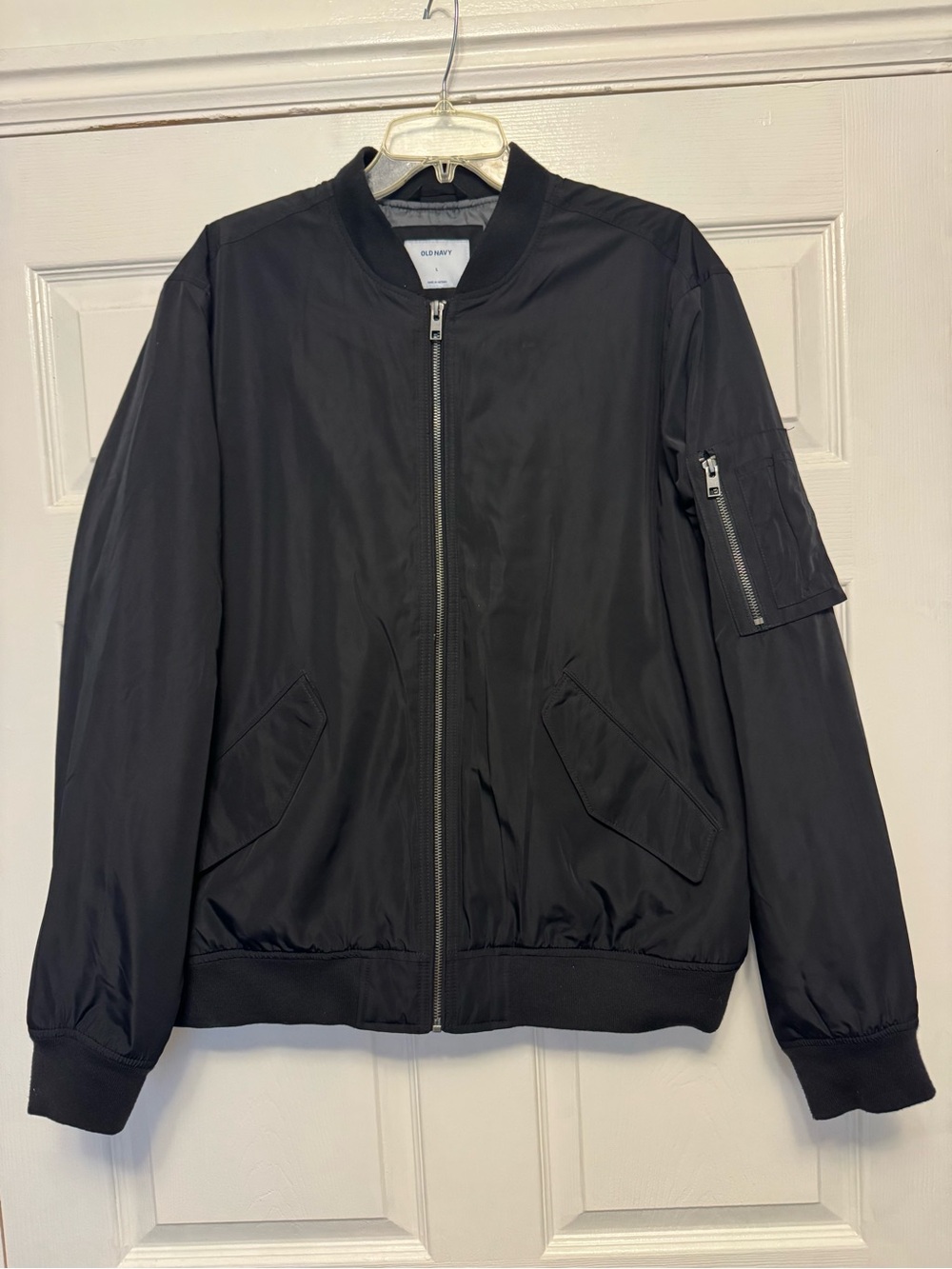 Old Navy Black Men's Lightweight Bomber Jacket